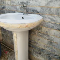 روشویی .درب سرویس.طاق چوبی