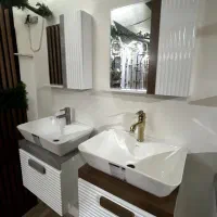 کابین روشویی PVC چینی گاتریا آینه و باکس