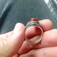 انگشتر نقره  عقیق یمن