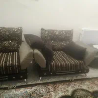 فروش مبل 7نفره با میز وسط و 4 گلمیز