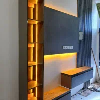 چوب ارغوان(mdf)|جاکفشی، کمد، دراور|حمیدیه, |دیوار