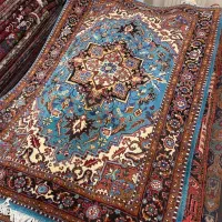 ۶متری دستباف هریس زمینه آبی(فیروزه‌ای) بسیار خاص