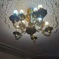 لوستر برنجی|لوستر و چراغ آویز|اصفهان, عسگریه|دیوار