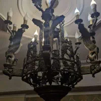 لوستر ۴ شعله حباب دار