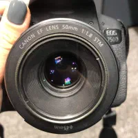 دوربین کنون 750D با لنز 18-55 و 50 فیکس با کیف