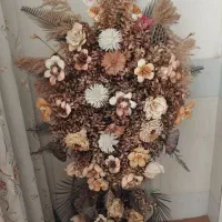 گل مصنوعی گلدان دسته جفت