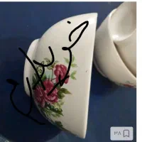 پیاله و دیس گل سرخ