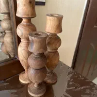 جا شمعی چوبی