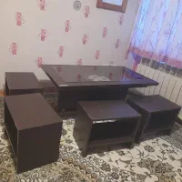 میز با صندلی عسلی