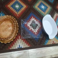 ظرف میوه و سینی طرح چوب