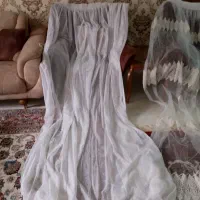 دو عدد پرده تور در حد نو