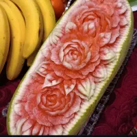 میوه آرایی و تزیین هندوانه شب یلدا