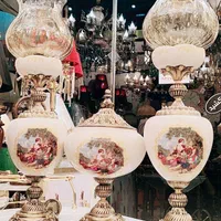 ست شمعدان سه تایی تمام برنز درباری( لیلی مجنون)|چراغ خواب و آباژور|تبریز, |دیوار