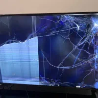 تلویزیون  الجی ۵۵اینچ شکسته