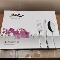 سرویس قاشق چنگال 57 پارچه امپریال استیل براق جعبه