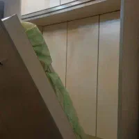 تخت خواب کم جا چوب جمع شو|تخت و سرویس خواب|فشم, |دیوار