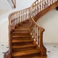 پله چوبی پارتیشن چوبی طراحی و اجرا|خدمات پیشه و مهارت|زنجان, |دیوار