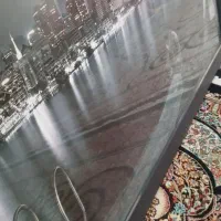 تابلو چراغ داره با منظره زیبا