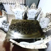 سرویس ۹ نفره مبلمان استیل باغذاخوری وارداتی|مبلمان خانگی و میز عسلی|تهران, بهمن یار|دیوار
