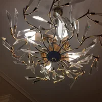 دو عدد لوستر چهار شاخه