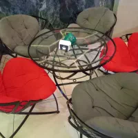 میز صندلی فلزی ویلایی باغی