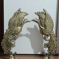 مجسمه برنجی طرح ققنوس