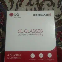 عینک سه بعدی ال جی اصلی چهار عدد همراه کارتون