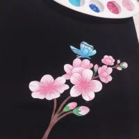 نقاشی روی مقنعه|لباس|خرمآباد, |دیوار