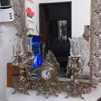 آینه شمعدان برنز