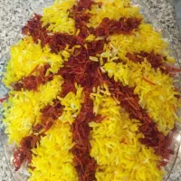 برنج هاشمی زعفرانی سبوس دار با پخت تضمینی