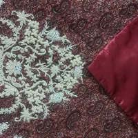 ترمه سرمه دوزی|پرده، رانر، رومیزی|قم, علی آباد سعدگان|دیوار