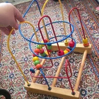 اسباب بازی چوبی میله و مهره دست ورزی|اسباببازی بچه|تهران, منیریه|دیوار