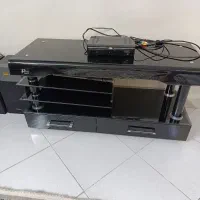 میز تلوزیون تمام شیشه ای