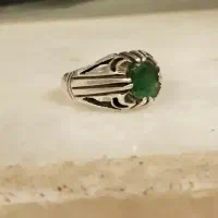 زنجیر نقره ایتالیا انگشتر نقره زمرد