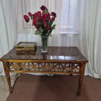 مبلمان سنتی ۷ نفره چوب روس|مبلمان خانگی و میز عسلی|کرمانشاه, |دیوار