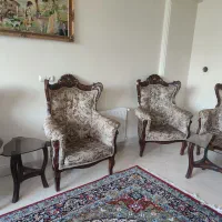 مبل سلطنتی چوب راش بدون لقی سالم