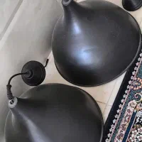 چهار عدد چراغ اویز لوستر مشکی