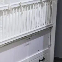 تخت کودک ۱۳۵ در ۷۰  مدل پردیس همراه با تشک رویا