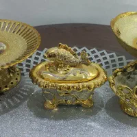 ظروف سرامیکی طلایی|ظروف سرو و پذیرایی|سیرجان, |دیوار