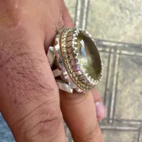 انگشتر نقره سنگ سیترین