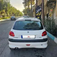 پژو ۲۰۶ سفید کاملا سالم مدل ۱۳۹۱ فرانسوی