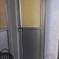 دو عدد درب آلومینیومی جنس سنگین با چارچوبه