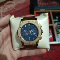 هابلوت بند چرم رزگلد