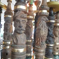فروش تعدادی قلیون کوک و تخت فلزی و پشتی و کناره