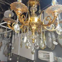 لوستر 6 شاخه رنگ طلایی|لوستر و چراغ آویز|تهران, لاله زار|دیوار