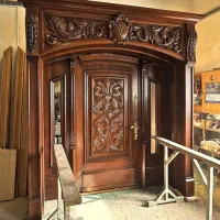 رنگ انواع درب چوبی