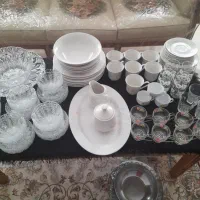 ظروف سرو و پذیرایی کریستال عتیقه فرانسه سوگا ژاپن