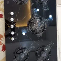 گاز صفحه ای پنج شعله صفحه شیشه