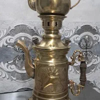 سماور کتری زغالی برنجی قدیمی