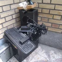 کامپیوتر وکیس ومانیتور صفحه تخت